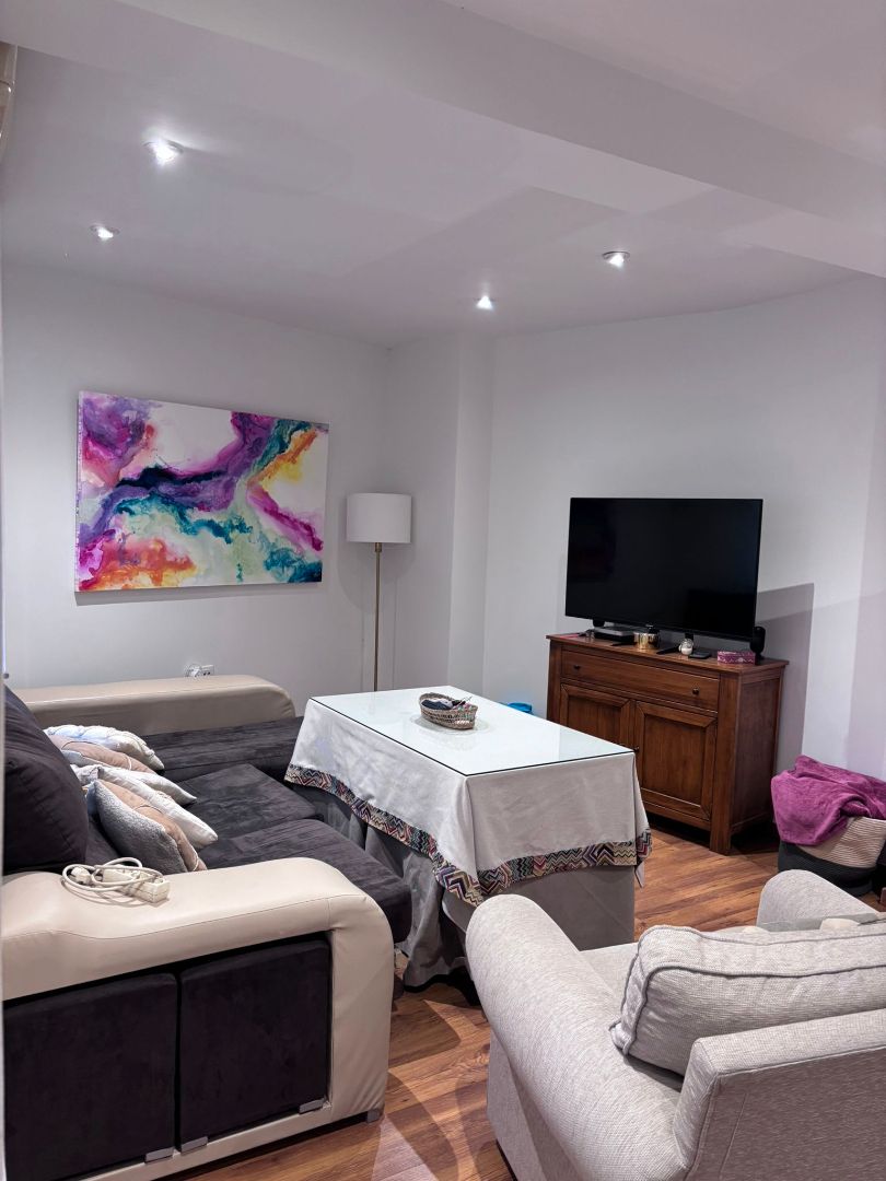 Sala d'estar de Apartament de lloguer en Mérida amb Aire condicionat, Calefacció i Moblat