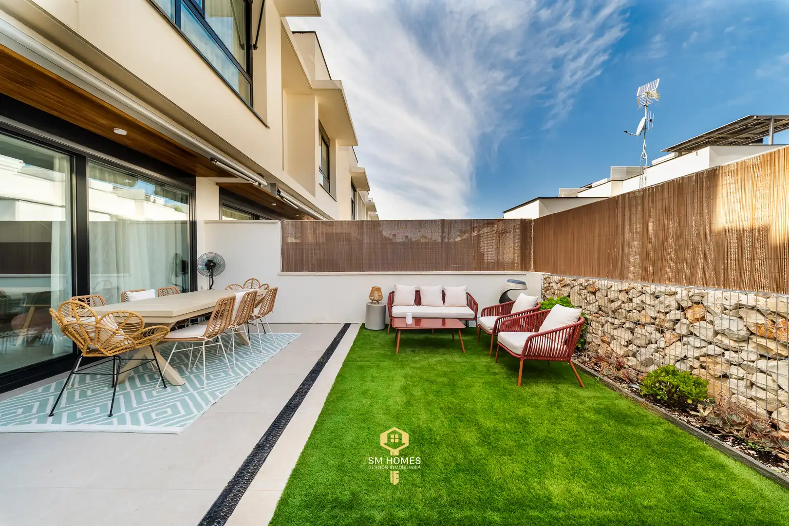 Terrassa de Casa adosada de lloguer en Madrid amb Calefacció, Jardí privat i Terrassa