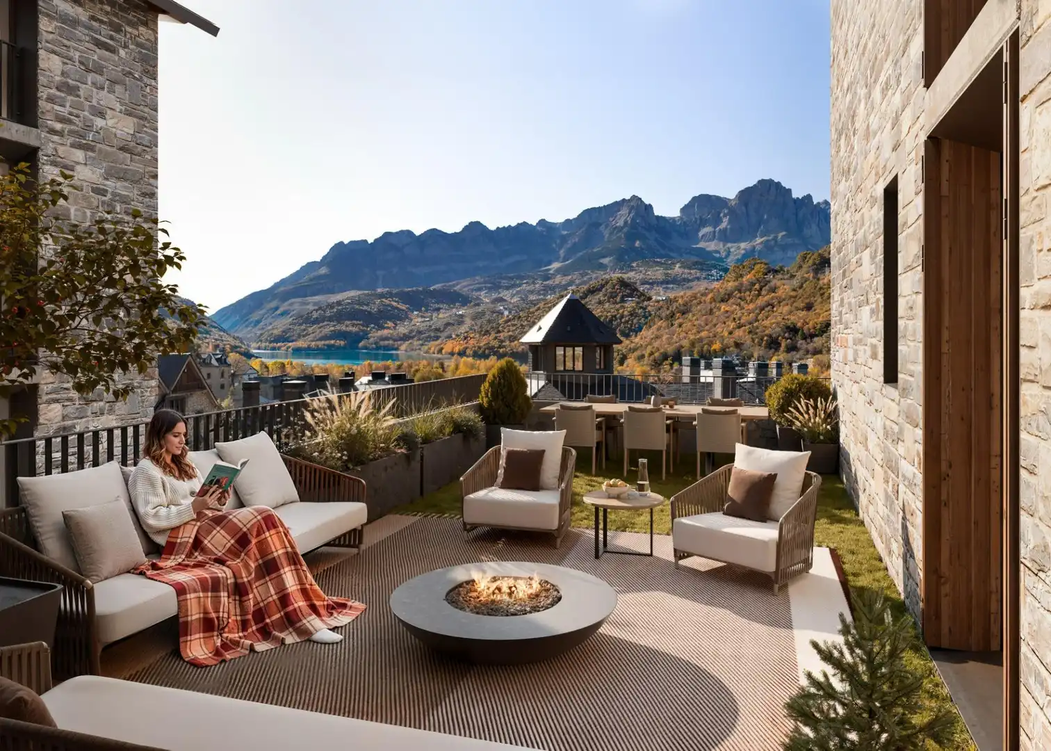 Terrace of Flat for sale in Panticosa  with Heating, Storage room and Community pool