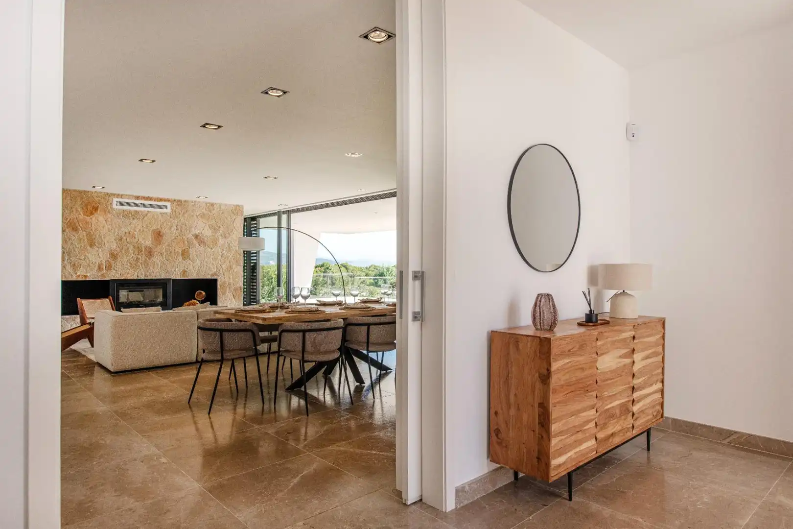 Living room of Houses for sale in Calvià  with Air Conditioner, Private garden and Terrace