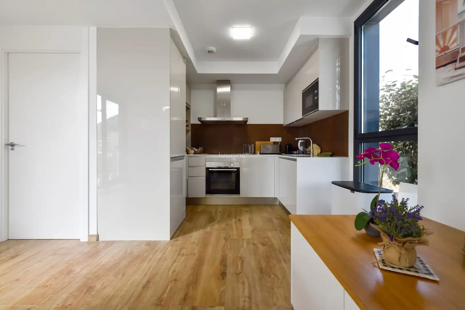 Cocina de Dúplex en venta en Villajoyosa / La Vila Joiosa con Aire acondicionado, Calefacción y Jardín privado