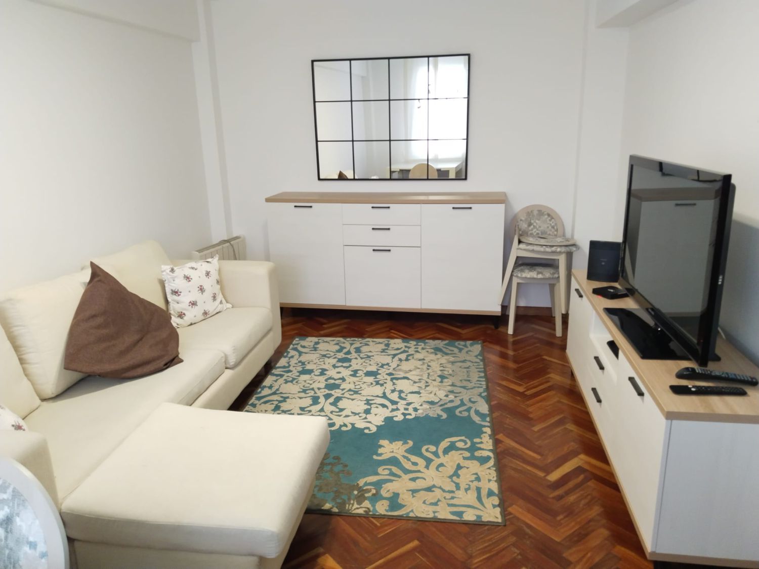 Living room of Flat to rent in A Coruña Capital   with Heating and Furnished