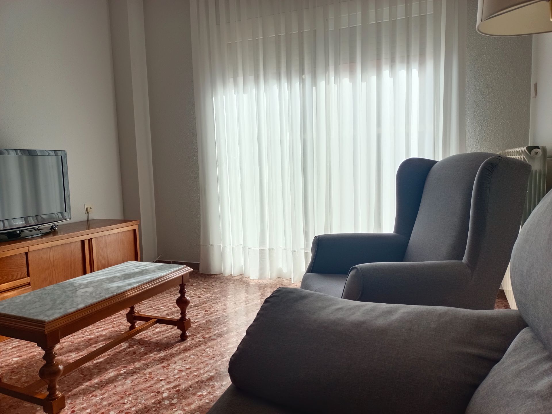 Living room of Flat for rent in  Lleida Capital  with Air Conditioner, Heating and Furnished