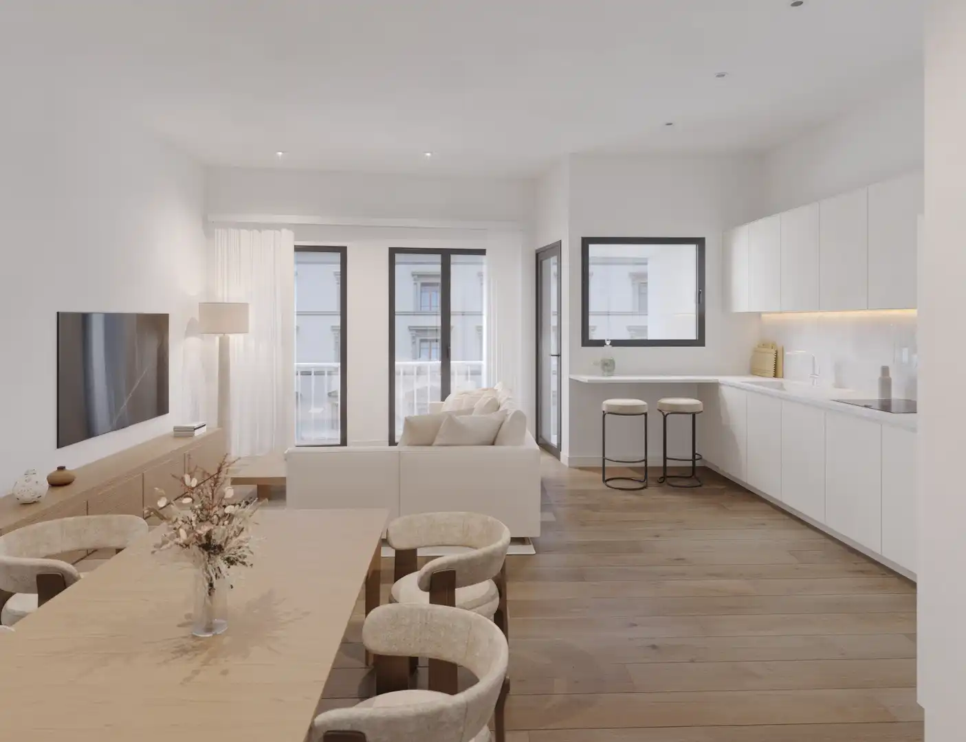 Living room of Flat for sale in Sant Feliu de Guíxols  with Heating, Terrace and Oven