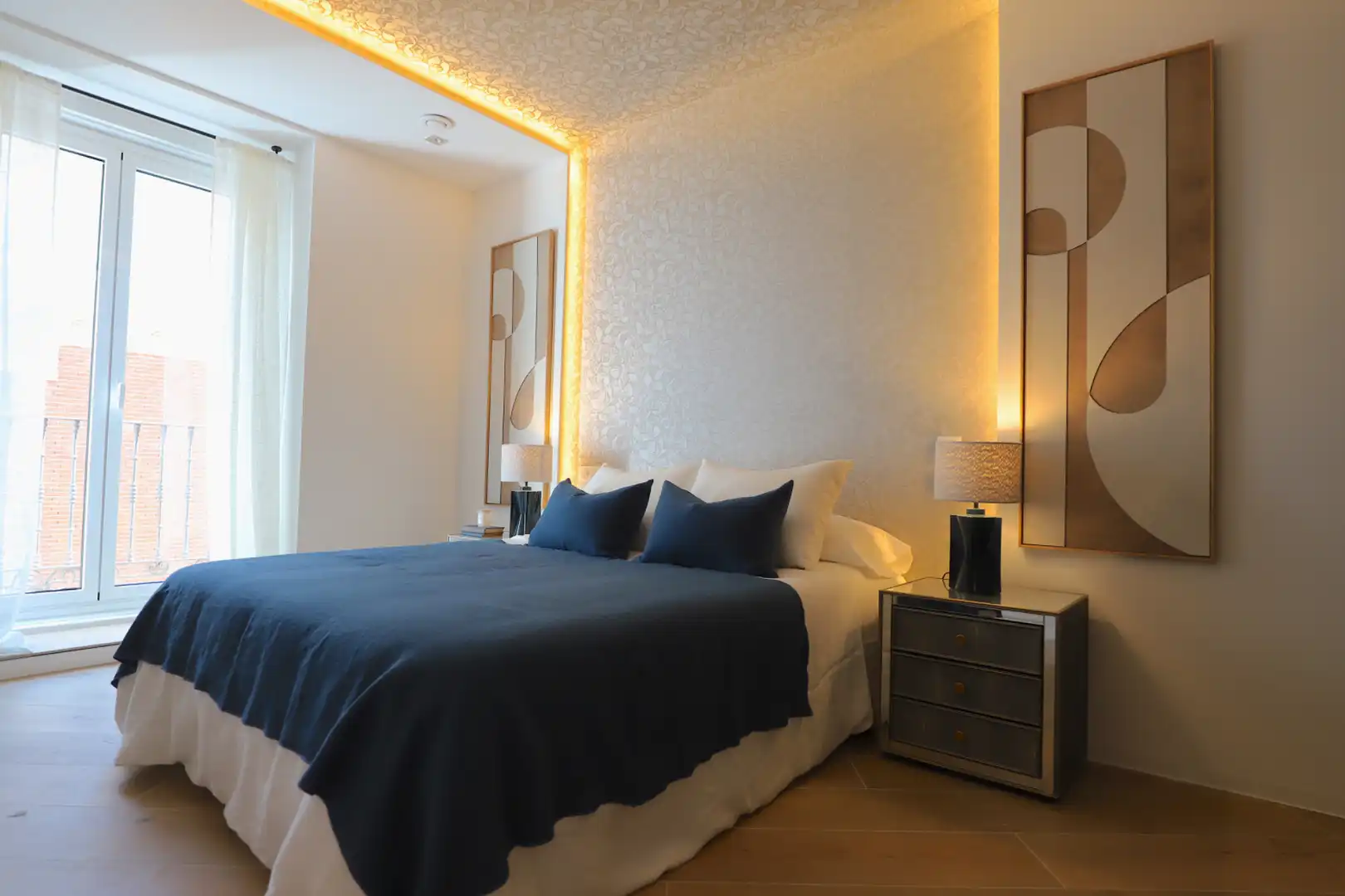 Bedroom of Houses for sale in Madrid  with Air Conditioner, Heating and Parquet flooring