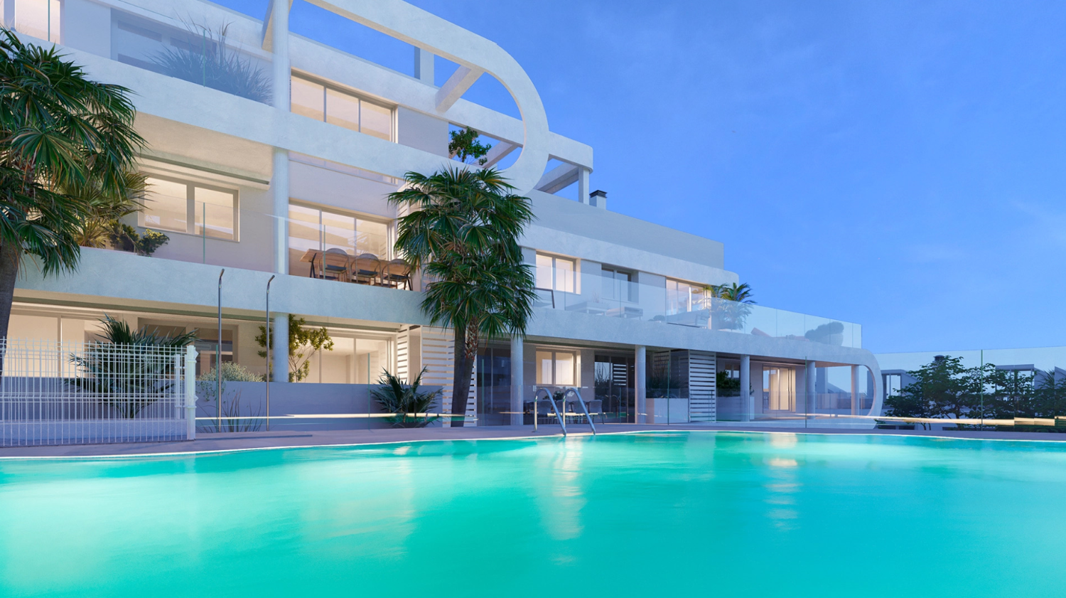 Piscina de Apartament en venda en Estepona amb Aire condicionat, Calefacció i Terrassa