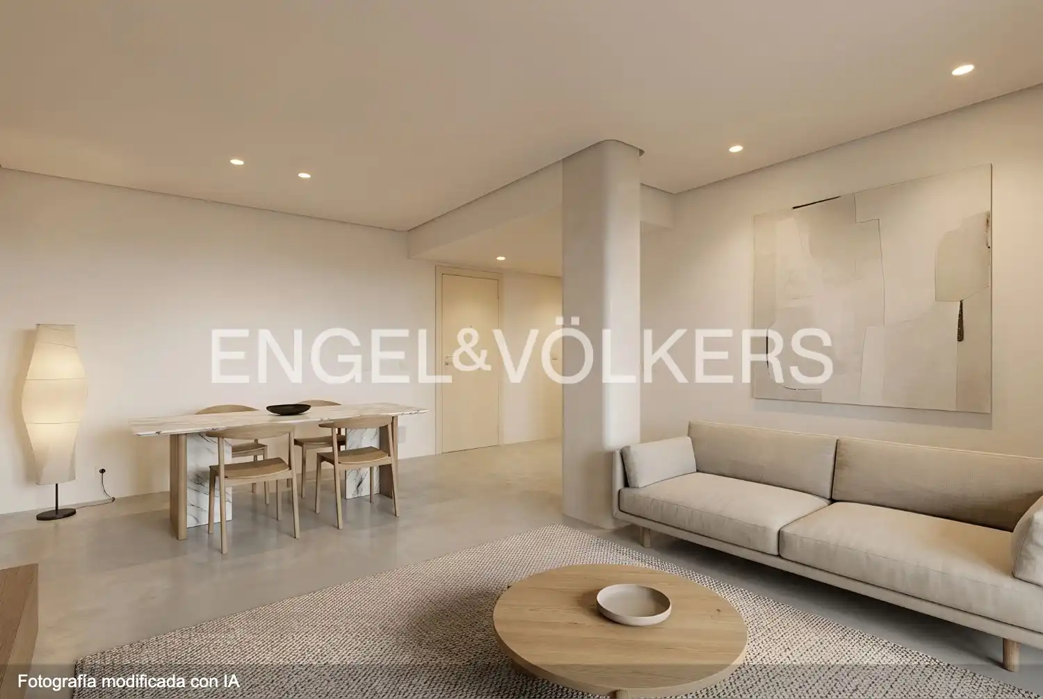 Wohnzimmer von Wohnung zum Verkauf in Sitges mit Heizung, Privatgarten und Terrasse