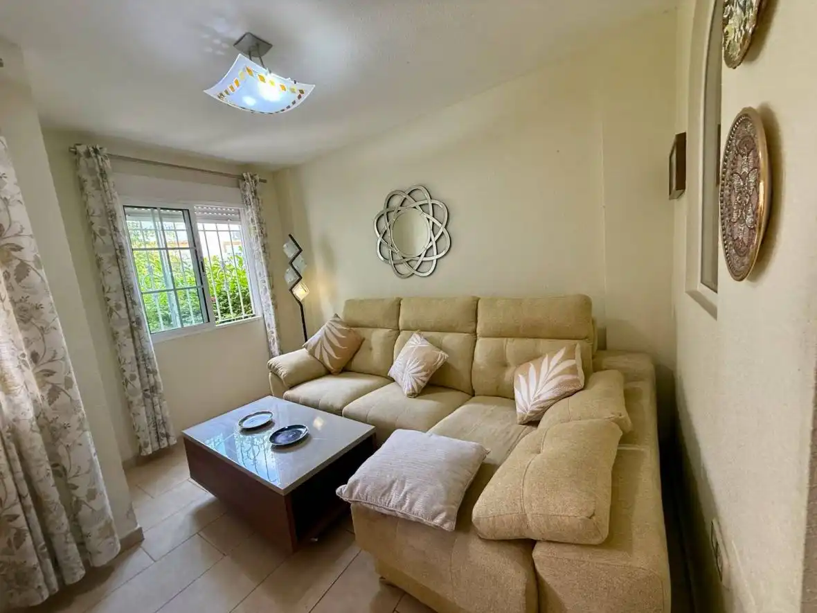 Wohnzimmer von Wohnungen zum Verkauf in Santa Pola mit Heizung, Terrasse und Schwimmbad