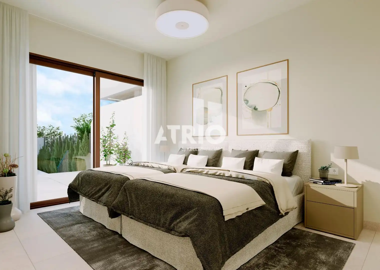 Schlafzimmer von Einfamilien-Reihenhaus zum Verkauf in Calvià mit Klimaanlage, Privatgarten und Terrasse