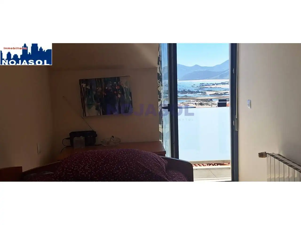 Schlafzimmer von Dachboden zur Miete in Noja mit Heizung, Terrasse und Abstellraum