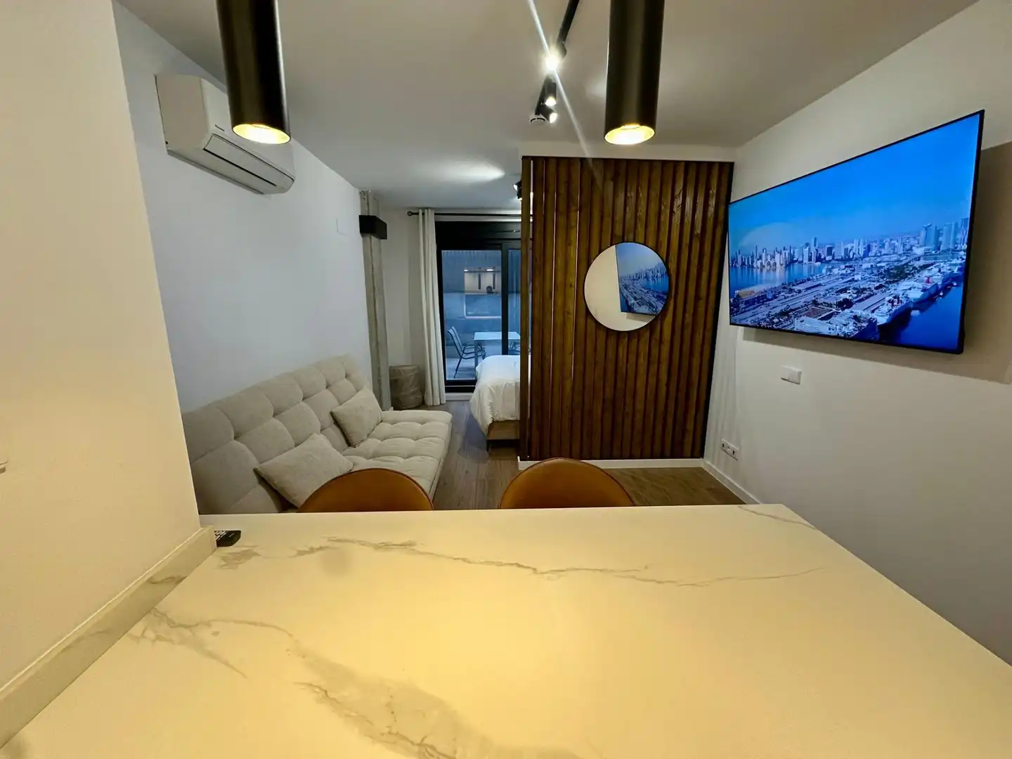 Living room of Lofts for rent in San Sebastián de los Reyes  with Air Conditioner, Heating and Private garden