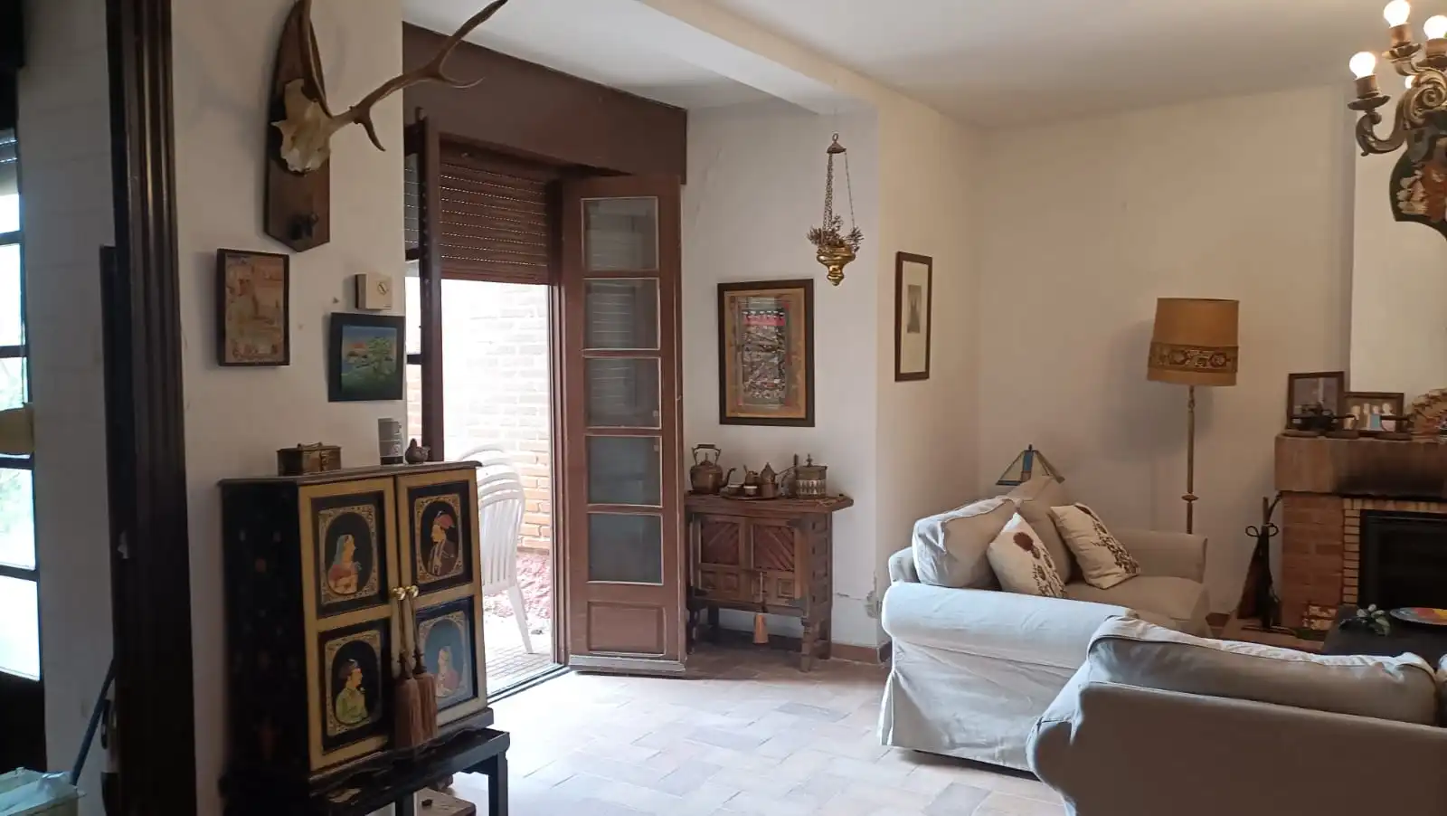 Sala de estar de Casa o chalet en venta en Hornillos de Eresma con Calefacción, Jardín privado y Terraza
