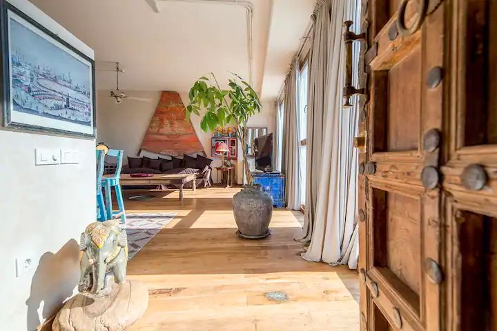 Living room of Loft to rent in Tarifa  with Air Conditioner, Furnished and Community pool