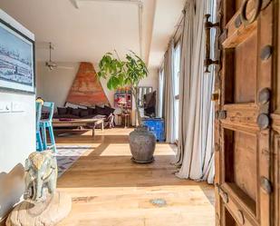 Sala d'estar de Loft de lloguer en Tarifa amb Aire condicionat, Moblat i Piscina comunitària