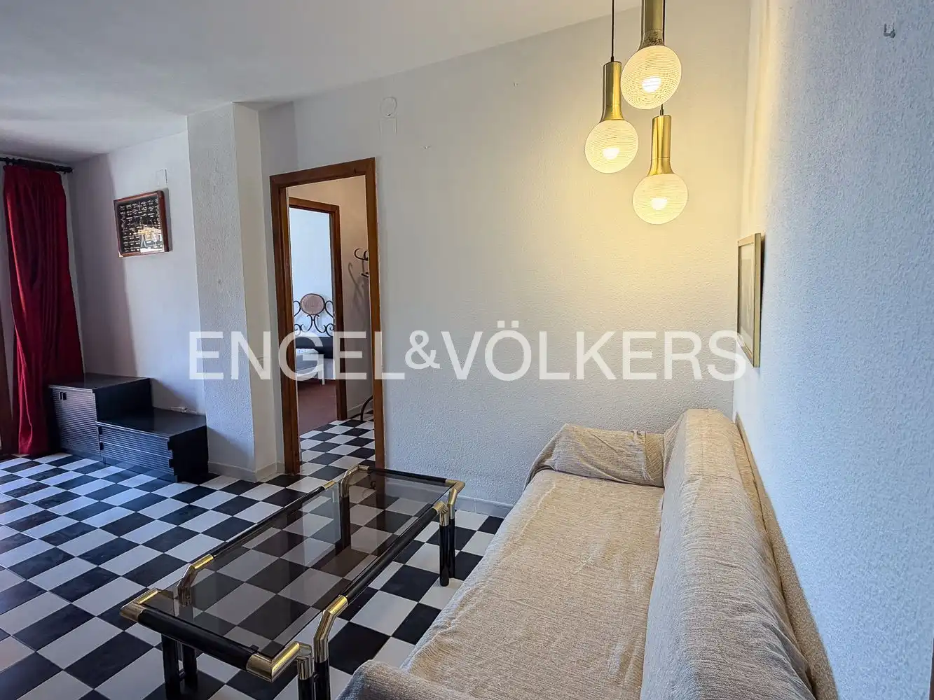 Sala d'estar de Pis de lloguer en Alboraya amb Calefacció, Terrassa i Moblat