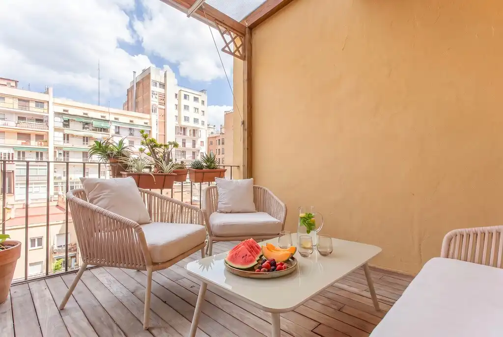 Terrace of Apartments for sale in Barcelona  with Air Conditioner, Heating and Parquet flooring