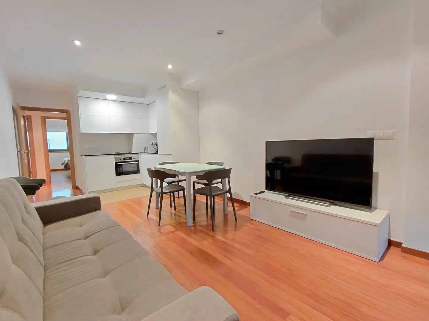 Sala de estar de Piso en venta en Rianxo con Terraza y Amueblado