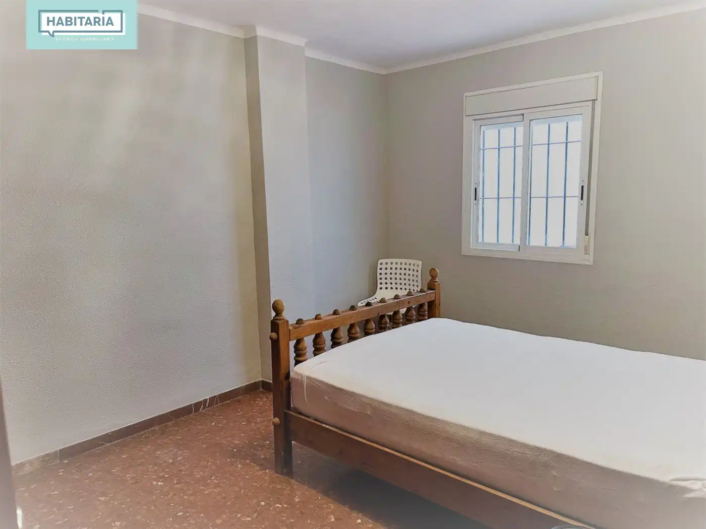 Schlafzimmer von Wohnung zur Miete in Málaga mit Klimaanlage, Terrasse und Möbliert