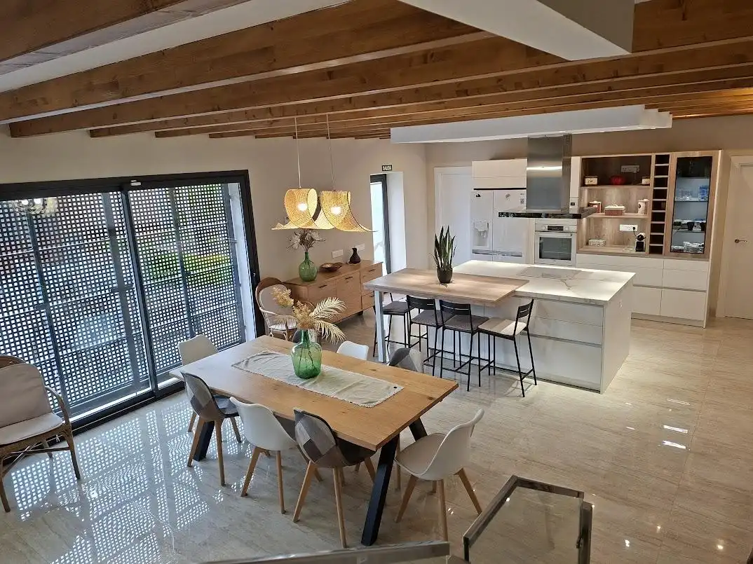 Kitchen of Houses for sale in Hontecillas  with Air Conditioner, Private garden and Terrace
