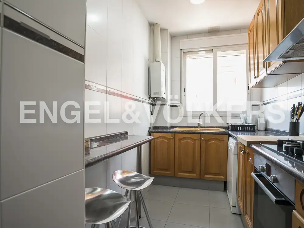 Cocina de Piso de alquiler en Valencia con Aire acondicionado, Calefacción y Parquet