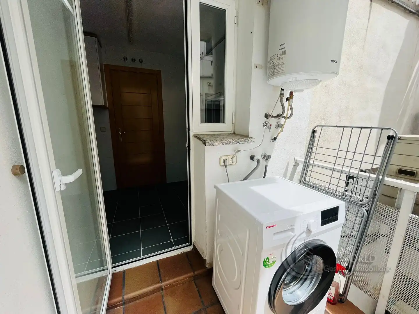 Terraza de Piso de alquiler en Madrid con Aire acondicionado, Calefacción y Horno
