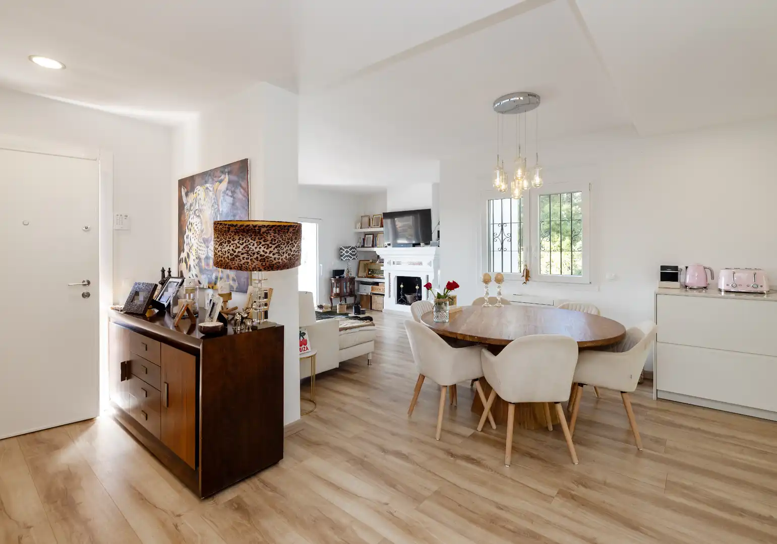 Menjador de Casa o xalet en venda en Málaga amb Aire condicionat, Calefacció i Jardí privat