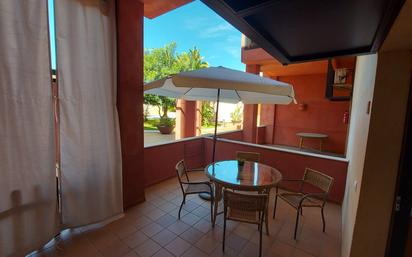 Terrasse von Wohnungen miete in Punta Umbría mit Klimaanlage, Heizung und Möbliert