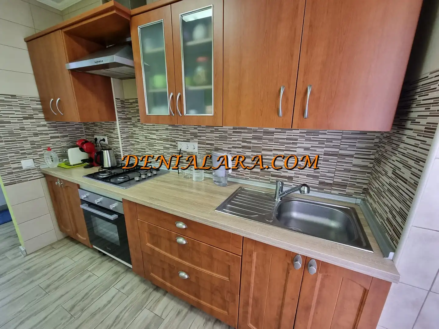 Kitchen of Flat for sale in Dénia  with Air Conditioner, Terrace and Furnished