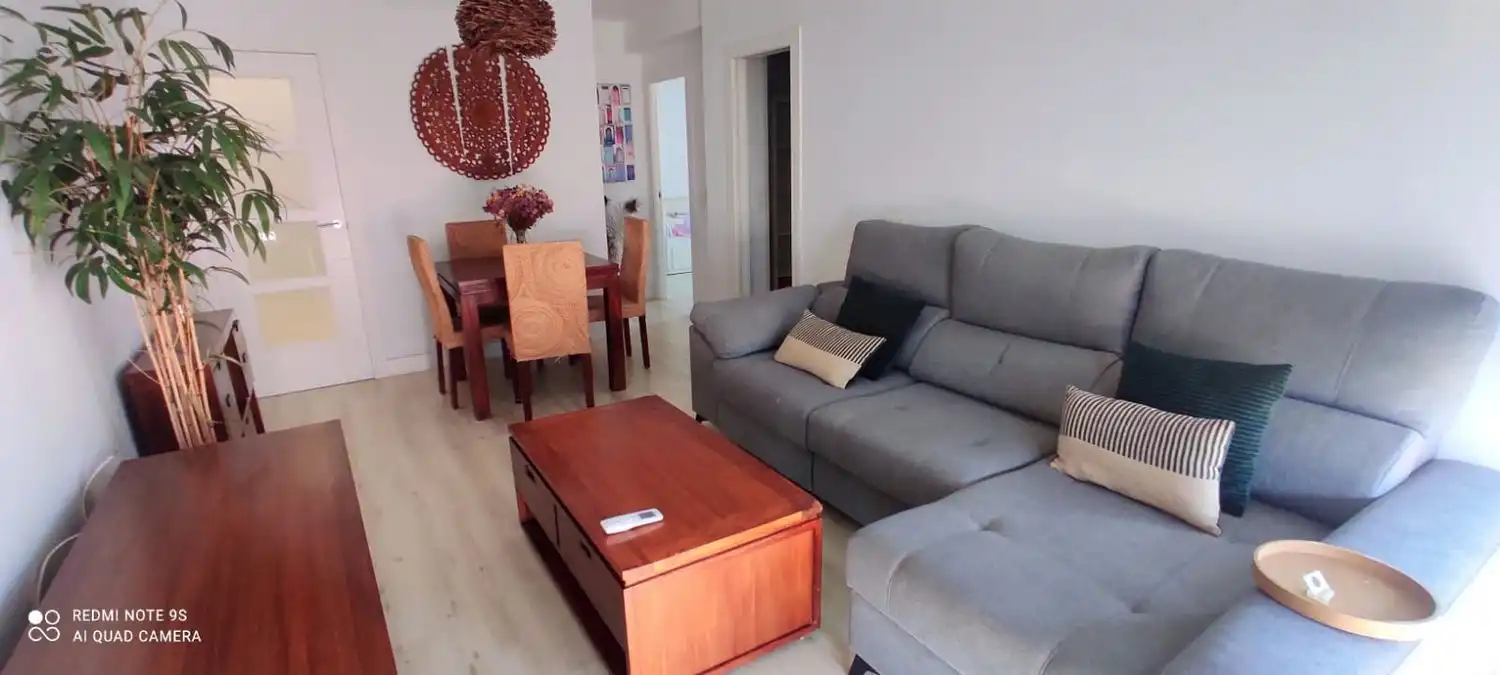 Sala de estar de Piso de alquiler en Málaga con Aire acondicionado, Amueblado y Balcón