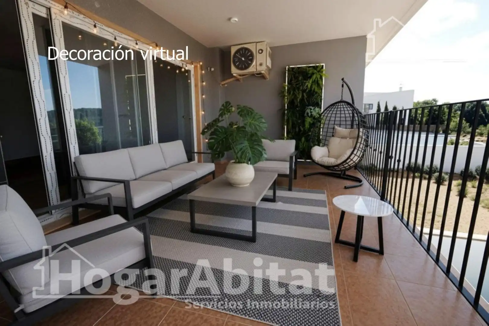 Terrassa de Casa o xalet en venda en Chiva amb Aire condicionat, Calefacció i Jardí privat