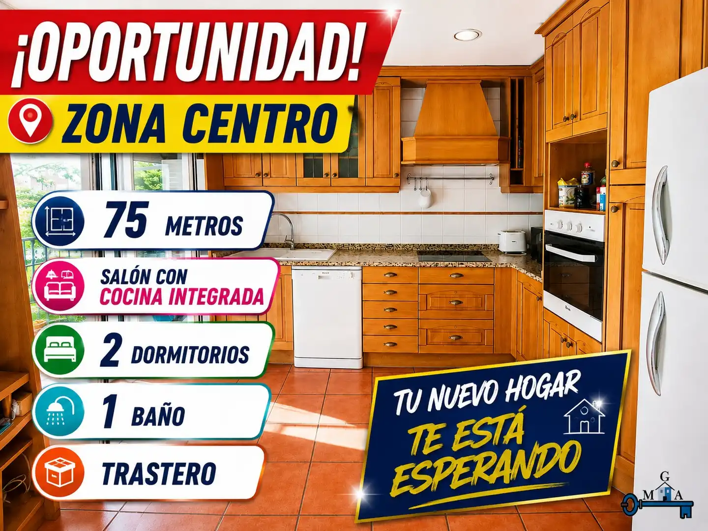 Küche von Wohnung zum Verkauf in Fuenlabrada mit Klimaanlage, Heizung und Parkett
