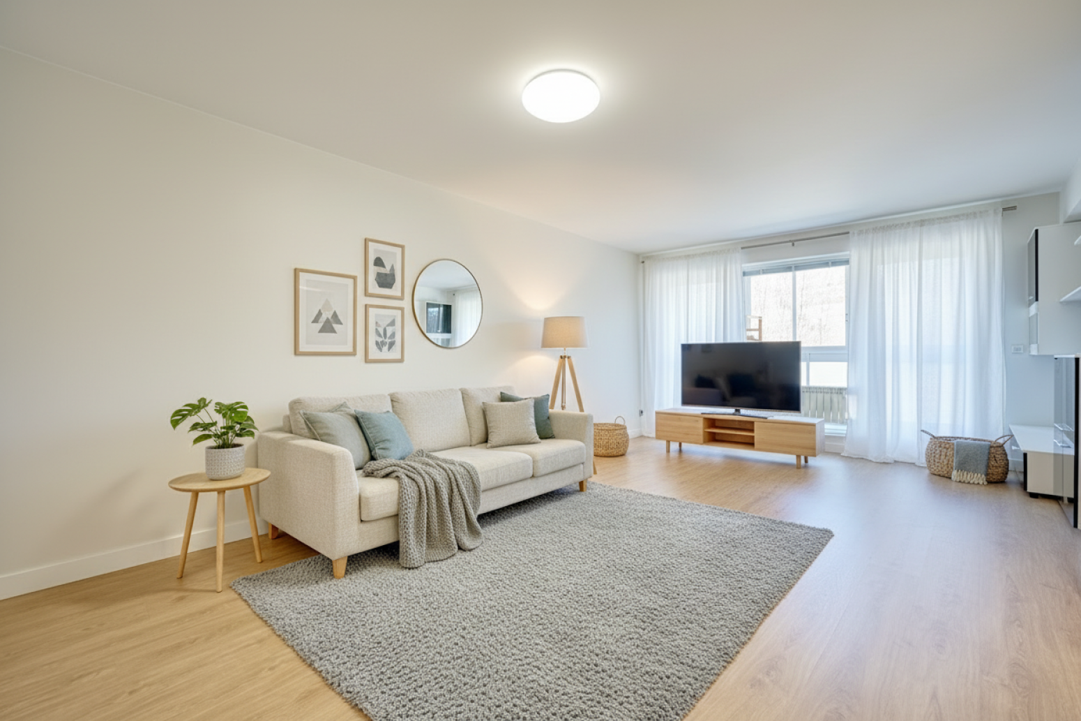 Living room of Flat for sale in Ezcabarte  with Heating, Parquet flooring and Terrace