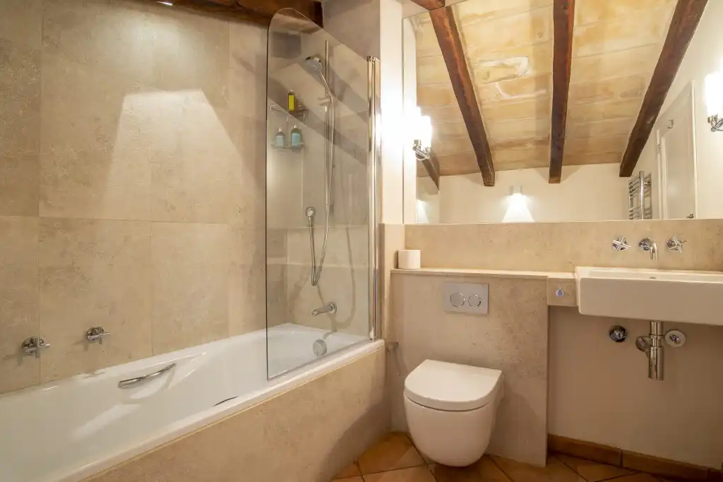 Badezimmer von Einfamilien-Reihenhaus zum Verkauf in Pollença mit Terrasse und Schwimmbad
