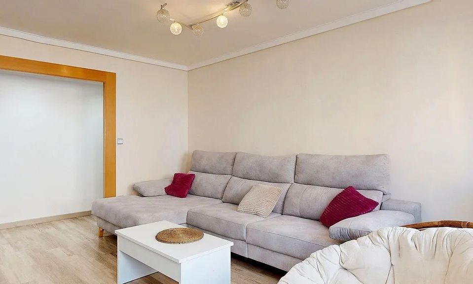 Living room of Flat for sale in Málaga Capital  with Terrace and Furnished