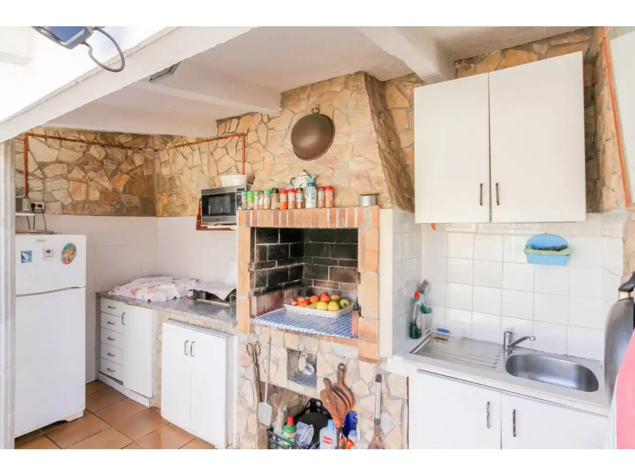 Cuina de Casa o xalet en venda en Lloret de Mar amb Calefacció, Jardí privat i Terrassa
