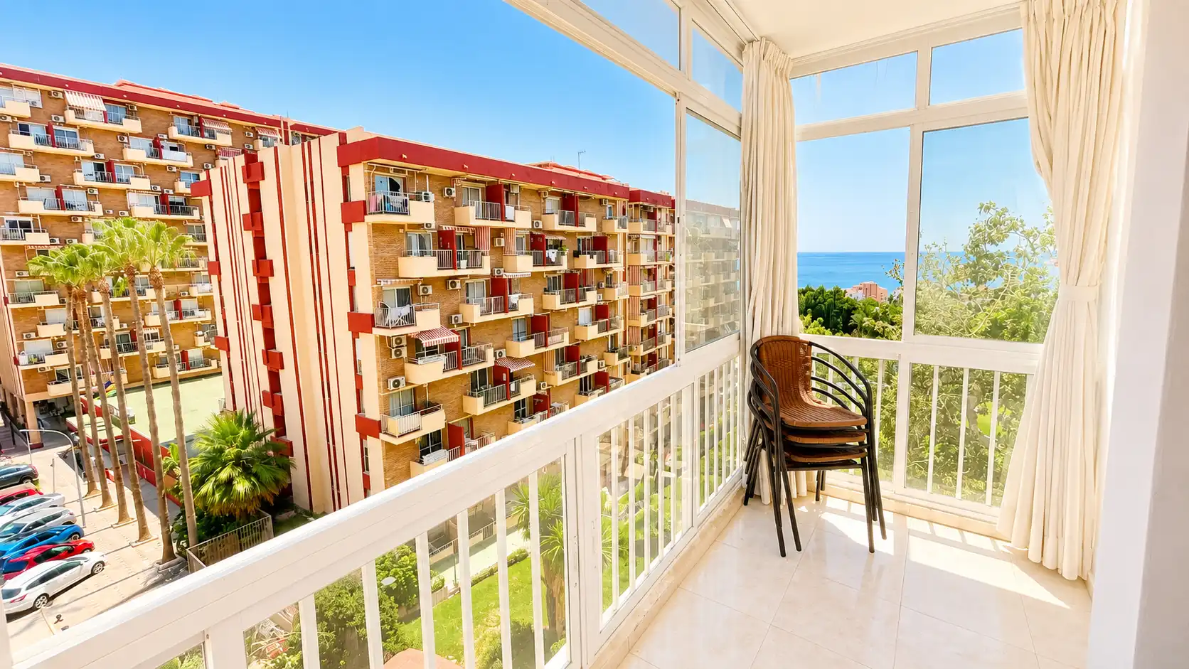 Balcony of Apartments for sale in Benalmádena  with Air Conditioner, Heating and Terrace
