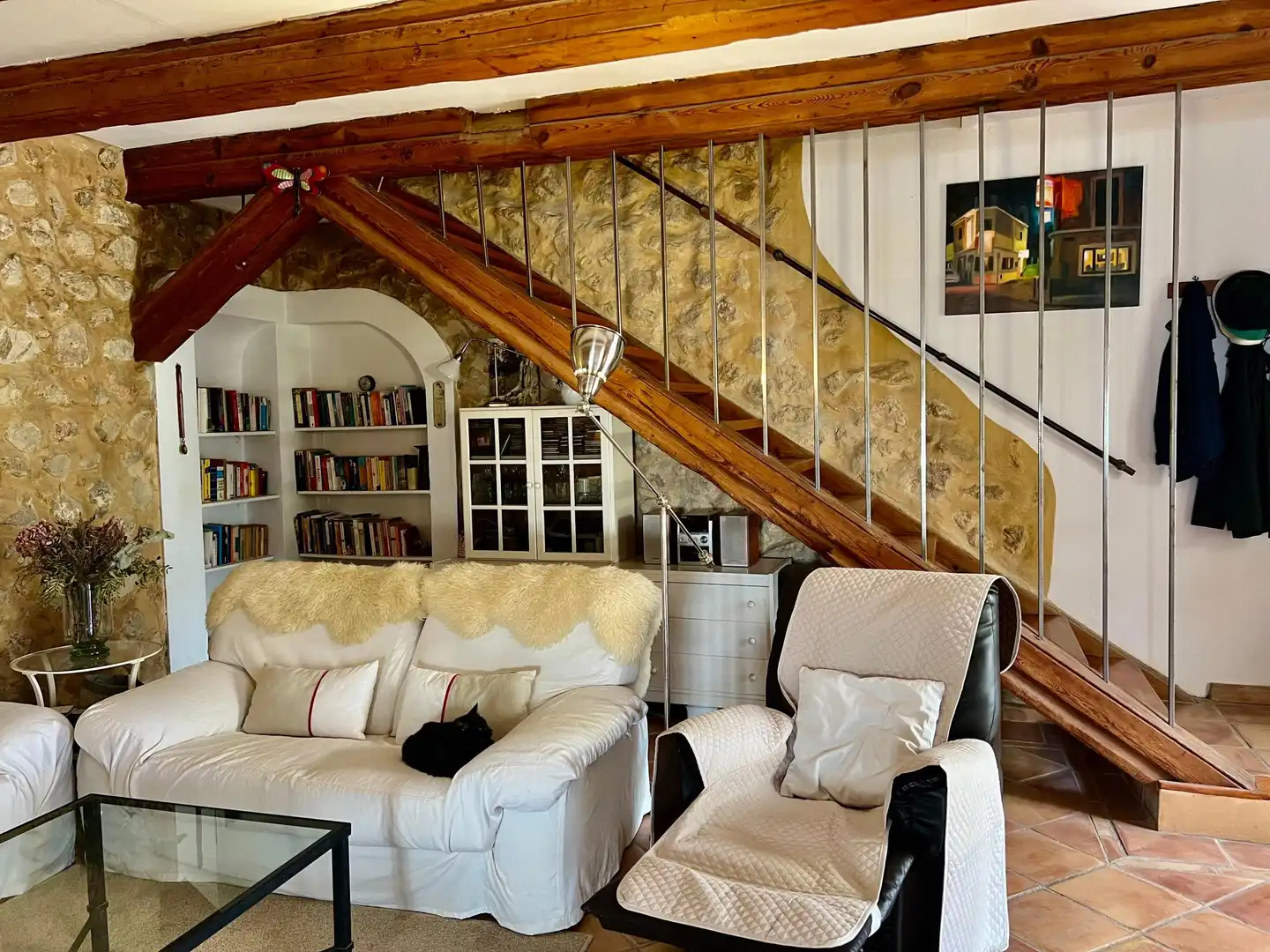 Sala d'estar de Finca rústica en venda en Andratx amb Traster