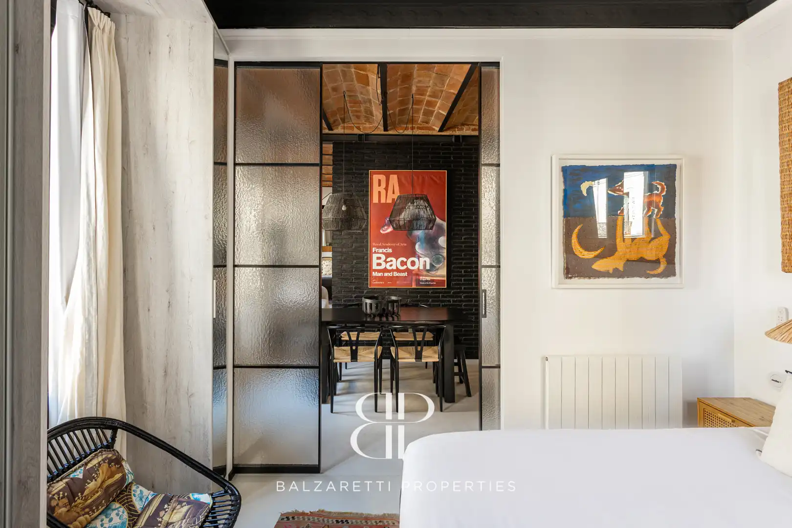 Schlafzimmer von Wohnung zur Miete in Barcelona mit Klimaanlage, Heizung und Parkett