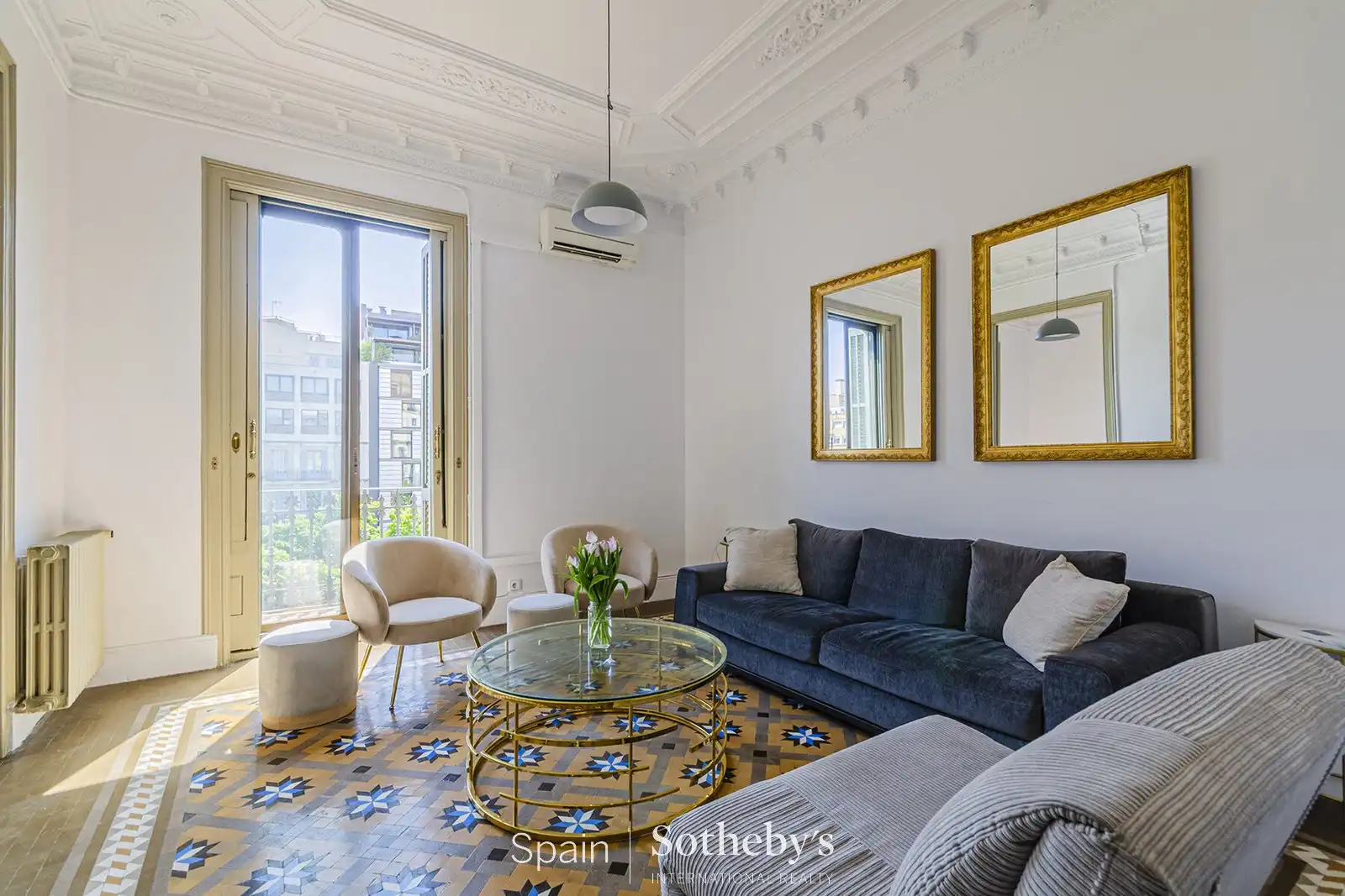 Sala de estar de Apartamento en venta en Barcelona con Calefacción y Terraza