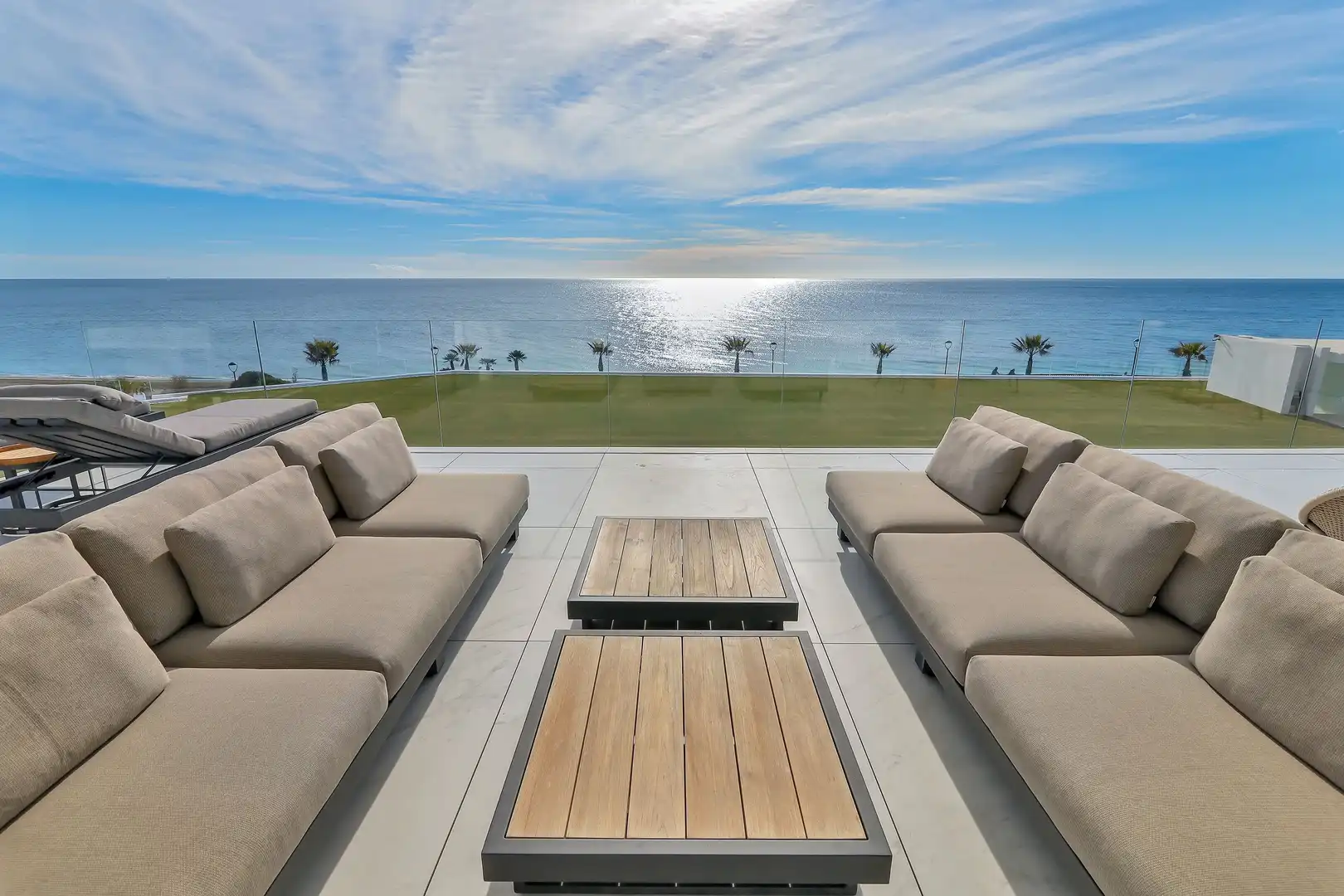 Terraza de Apartamento en venta en Estepona con Aire acondicionado, Calefacción y Parquet