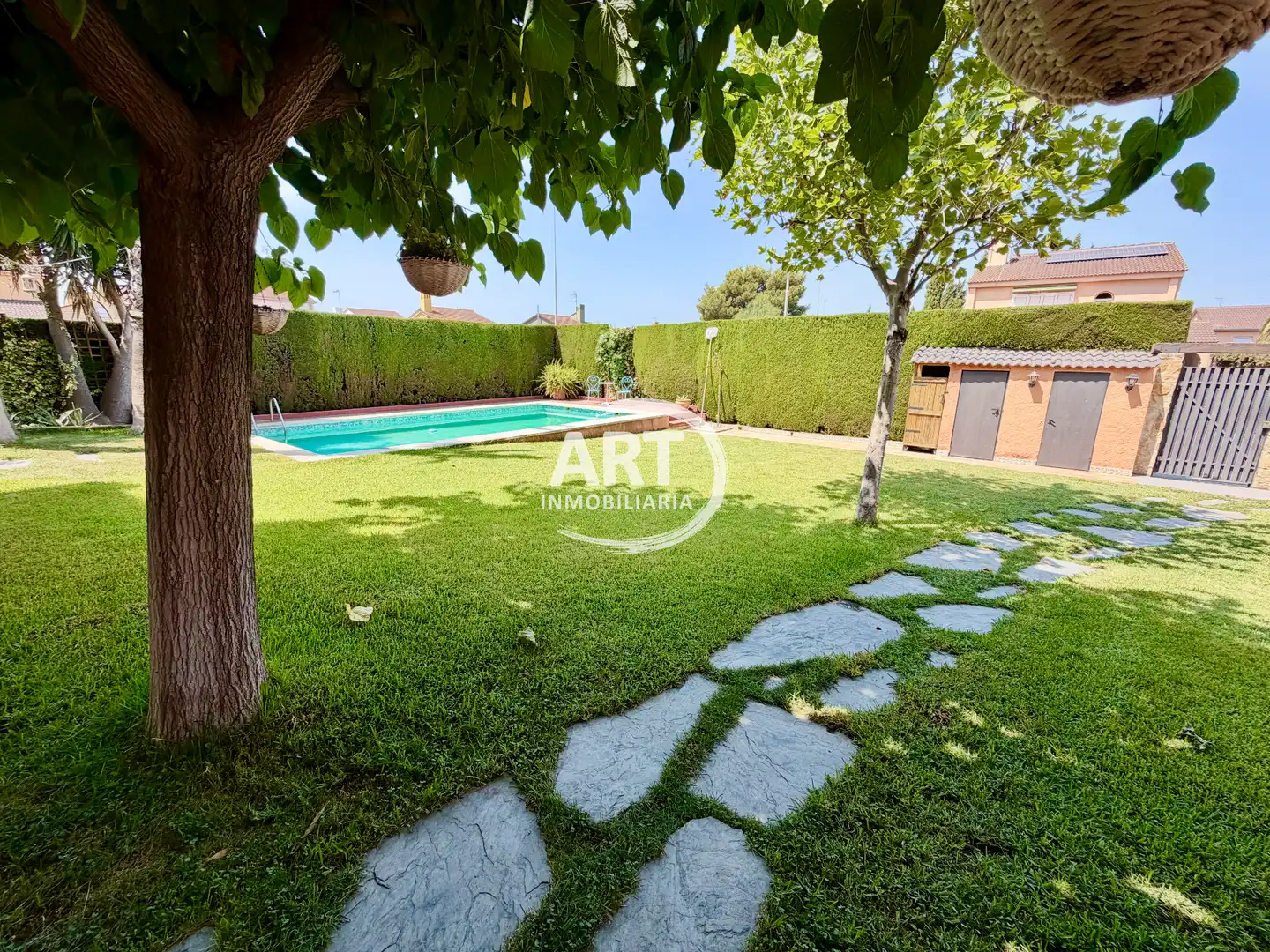 Jardí de Casa o xalet en venda en San Antonio de Benagéber amb Aire condicionat, Calefacció i Jardí privat