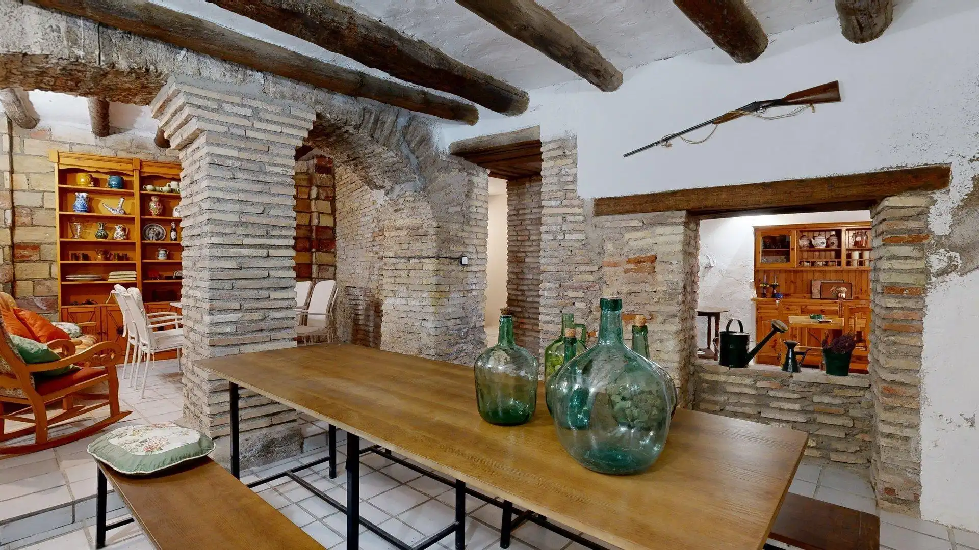 Comedor de Casa o chalet en venta en Magallón con Jardín privado, Terraza y Amueblado