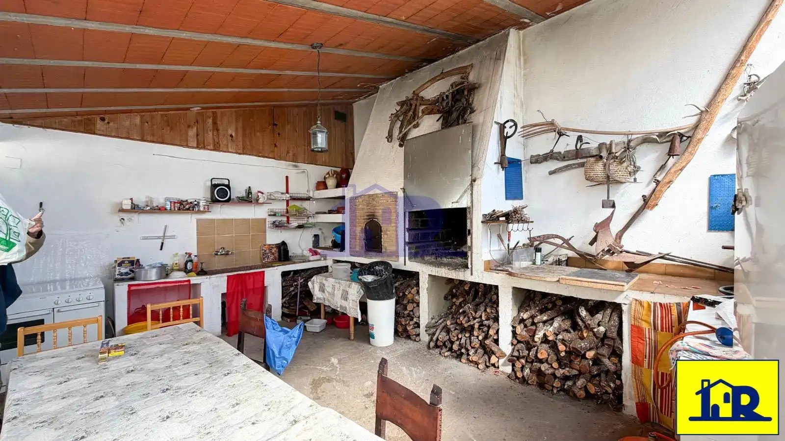 Cuina de Casa o xalet en venda en Cañada del Hoyo amb Calefacció, Terrassa i Traster