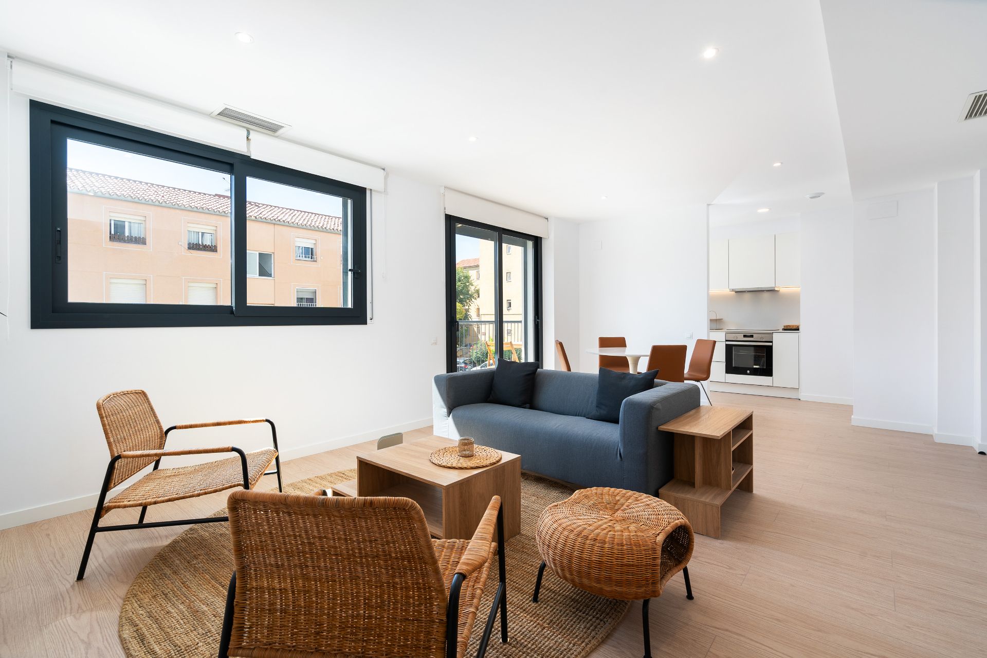 Living room of Duplex to rent in Badalona  with Air Conditioner, Heating and Parquet flooring