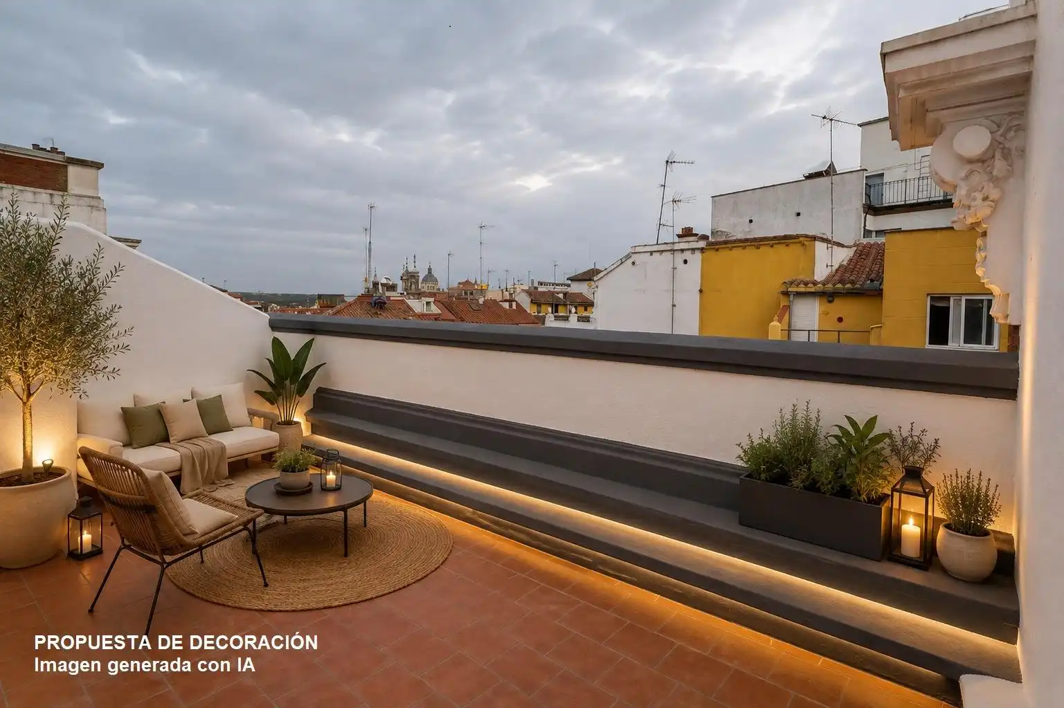 Terrace of Flat for rent in Madrid  with Air Conditioner, Heating and Parquet flooring
