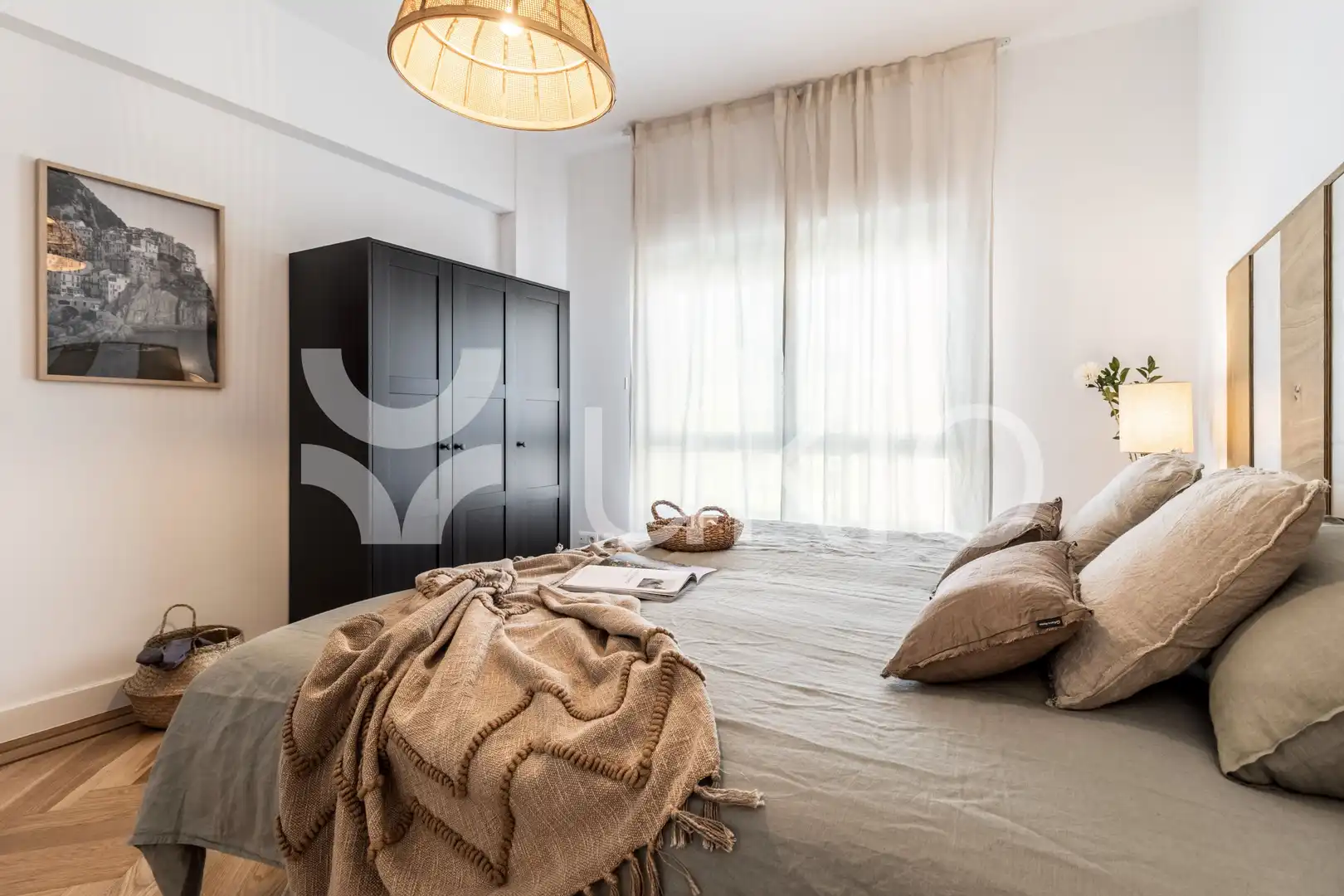 Habitación de Apartamento de alquiler en Madrid con Aire acondicionado, Calefacción y Amueblado