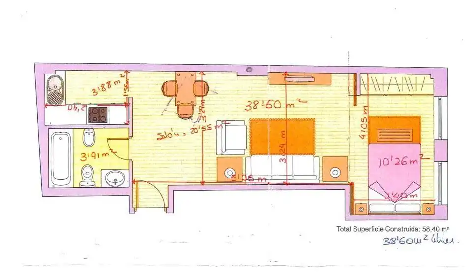 Habitación de Estudio en venta en Madrid con Aire acondicionado y Amueblado
