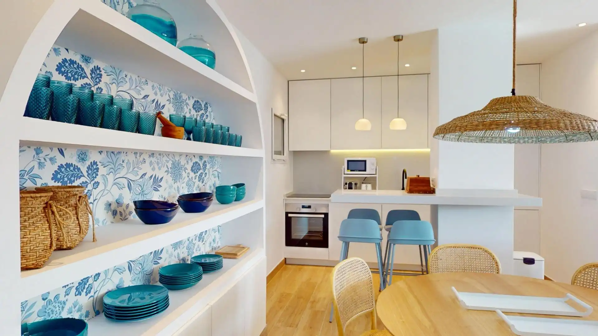 Cocina de Piso de alquiler en Fuengirola con Aire acondicionado, Calefacción y Terraza