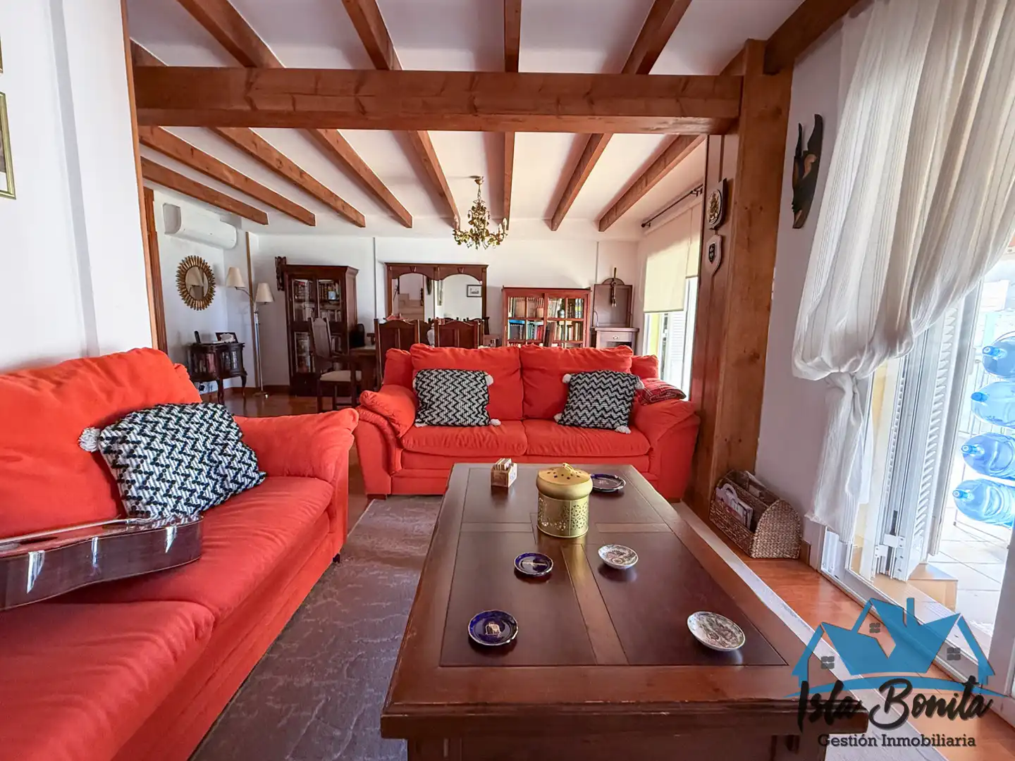 Sala d'estar de Casa adosada en venda en Llucmajor amb Aire condicionat, Calefacció i Jardí privat