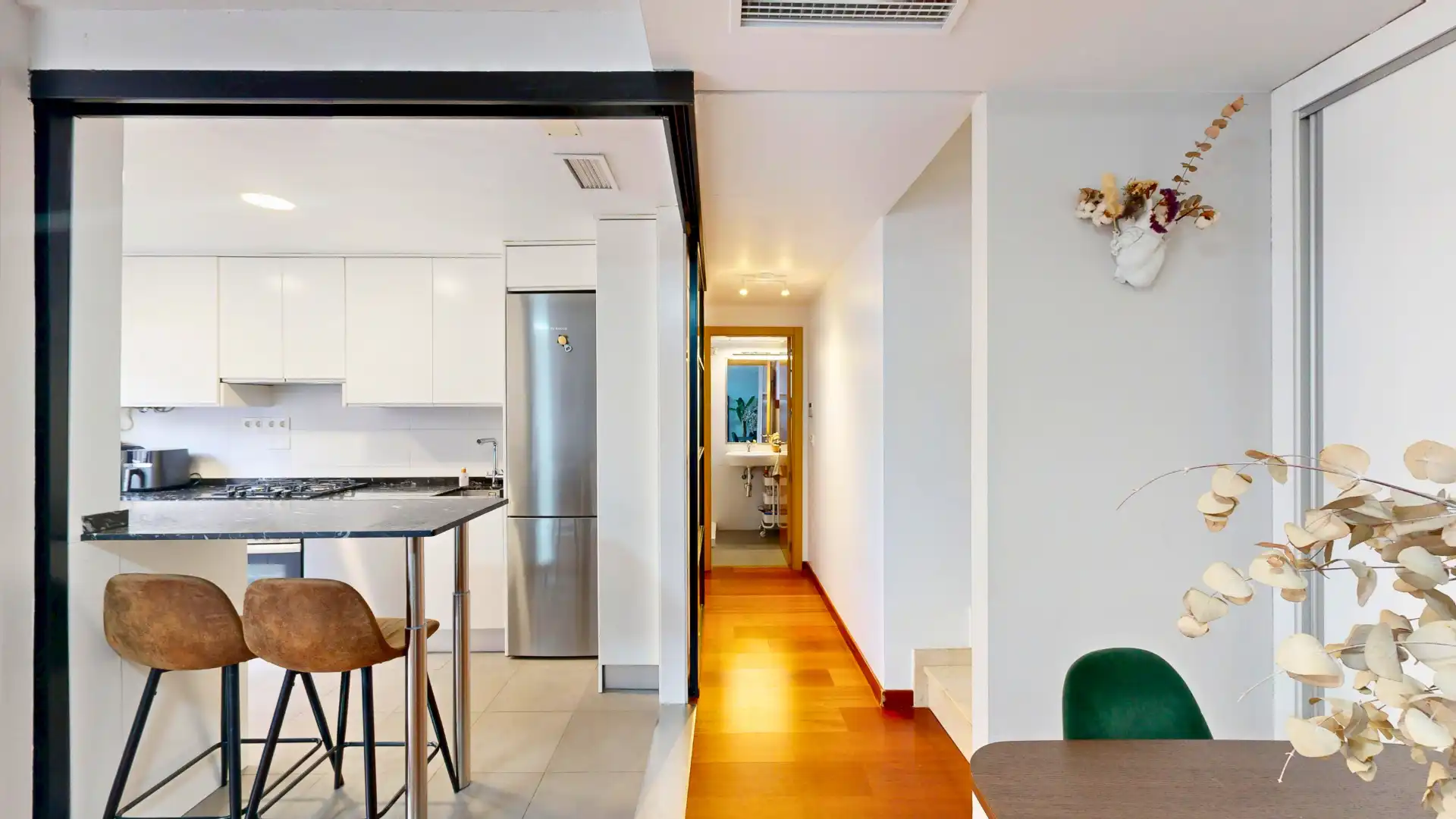 Cocina de Ático en venta en Murcia con Aire acondicionado, Parquet y Terraza